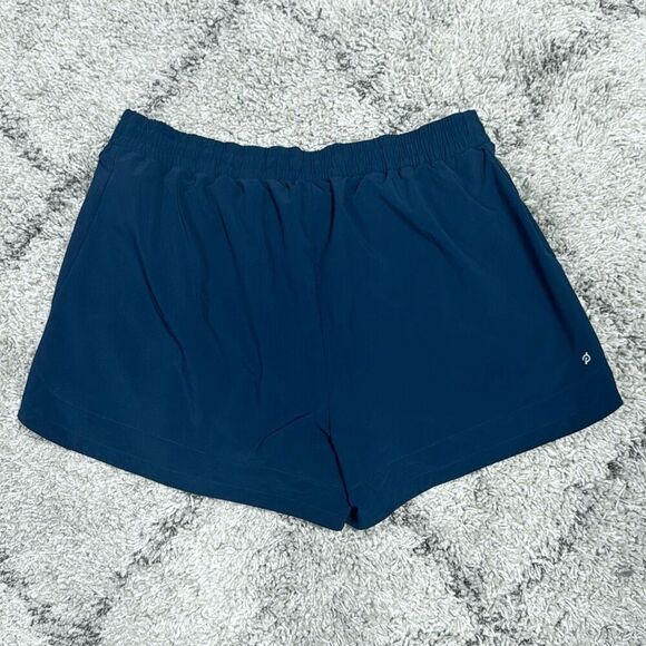 PELOTON Women's Navy Lined Polyester Spandex Gym Running Shorts Size 1X - Picture 5 of 6